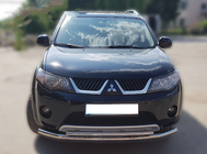 Mitsubishi Outlander 2006-2012 Defensa Delantera ST014 (Acero Inoxidable) foto 1