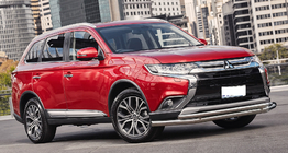 Mitsubishi Outlander 2012-2021 Defensa Delantera ST014 (Acero Inoxidable) d60/42 foto 1