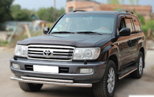 Toyota Land Cruiser 100 1998-2007 Defensa Delantera ST014 (Acero Inoxidable) d60/60 foto 2