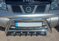 Nissan X-trail T30 2002-2007 Defensa Delantera QT006 (Acero Inoxidable) foto 1