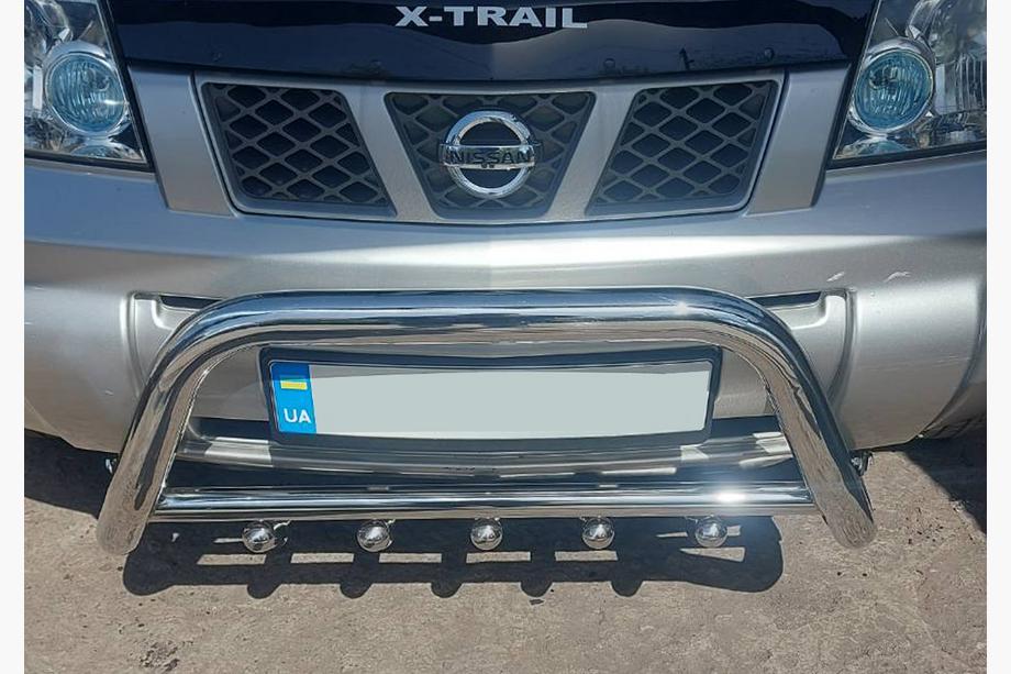 Nissan X-trail T30 2002-2007 Defensa Delantera QT006 (Acero Inoxidable) Image
