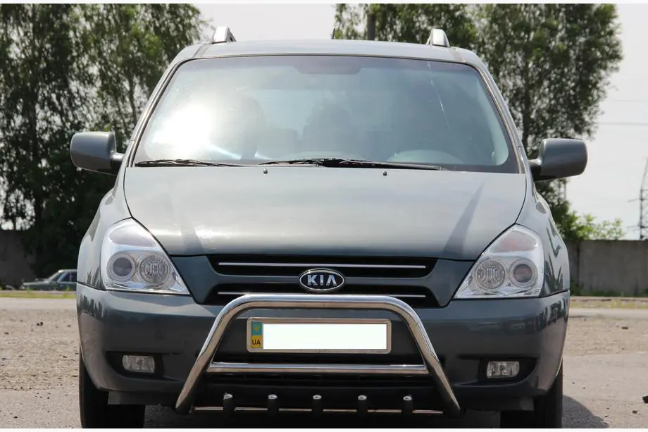 Kia Carnival 2002-2013 Defensa Delantera WT003 (Acero Inoxidable) Image