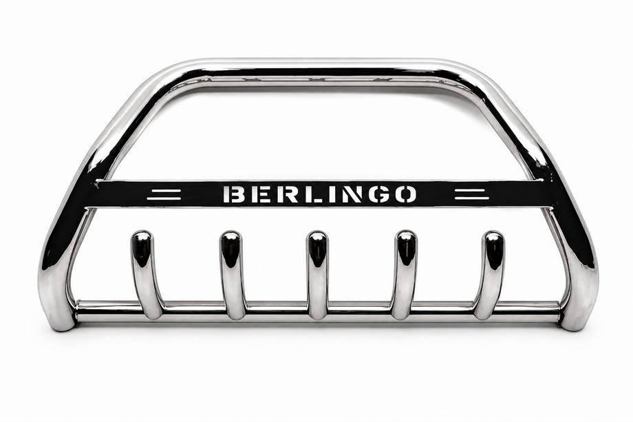 Citroen Berlingo 1996-2008 Defensa Delantera WT004 Acero Inoxidable Image