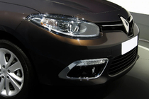 Renault Fluence 2009-2016 Embellecedores de faros antiniebla (2013↗, 2 uds, acero inoxidable) foto 1