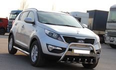 Kia Sportage 2010-2015 Defensa Delantera WT004 Acero Inoxidable foto 2