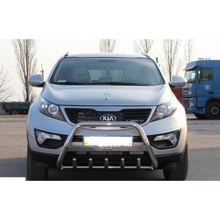 Defensa Delantera WT004 Acero Inoxidable Kia Sportage 2010-2015 foto 1