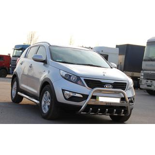 Defensa Delantera WT004 Acero Inoxidable Kia Sportage 2010-2015 foto 2