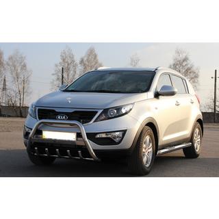 Defensa Delantera WT004 Acero Inoxidable Kia Sportage 2010-2015 foto 3