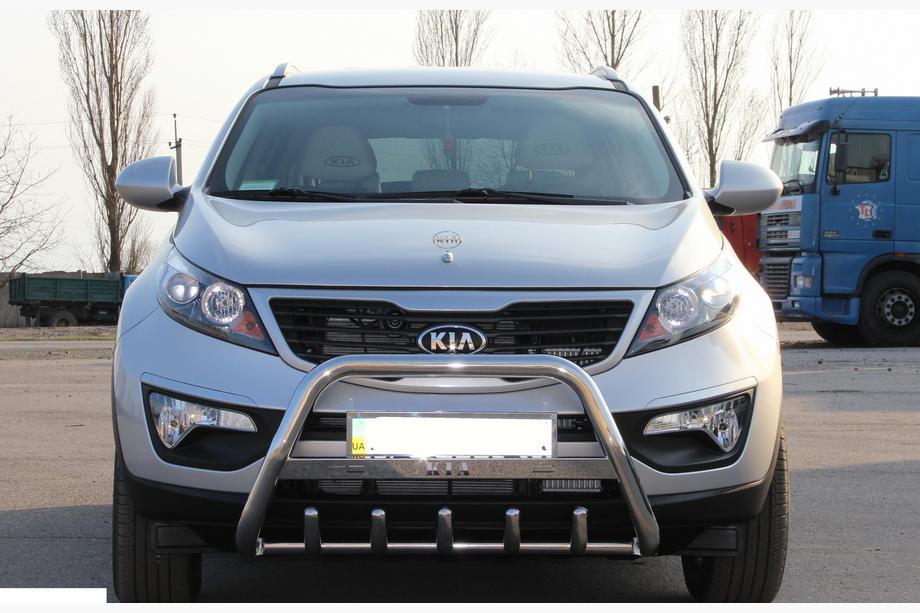 Kia Sportage 2010-2015 Defensa Delantera WT004 Acero Inoxidable Image
