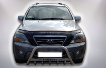 Kia Sorento I BL 2002-2009 Defensa Delantera WT004 Acero Inoxidable foto 1