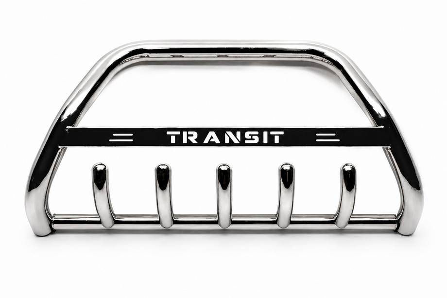 Ford Transit 1991-2000 Defensa Delantera WT004 Acero Inoxidable Image