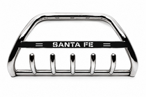 Hyundai Santa Fe 3 2012-2018 Defensa Delantera WT004 Acero Inoxidable foto 1