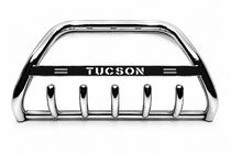 Hyundai Tucson TL 2016-2021 Defensa Delantera WT004 Acero Inoxidable foto 1