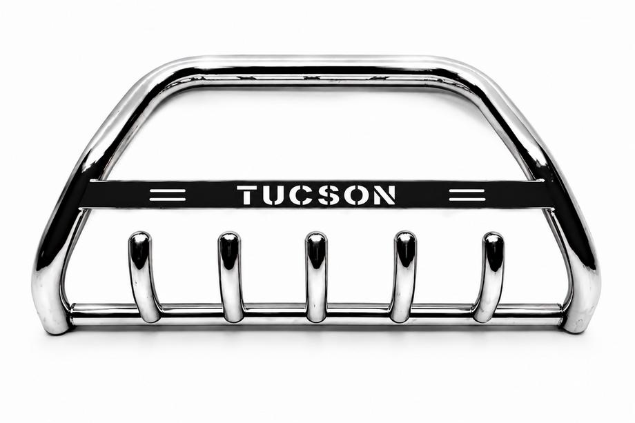 Hyundai Tucson TL 2016-2021 Defensa Delantera WT004 Acero Inoxidable Image