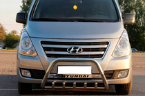 Hyundai H300, H1, Starex 2008-2020 Defensa Delantera WT004 Acero Inoxidable foto 1