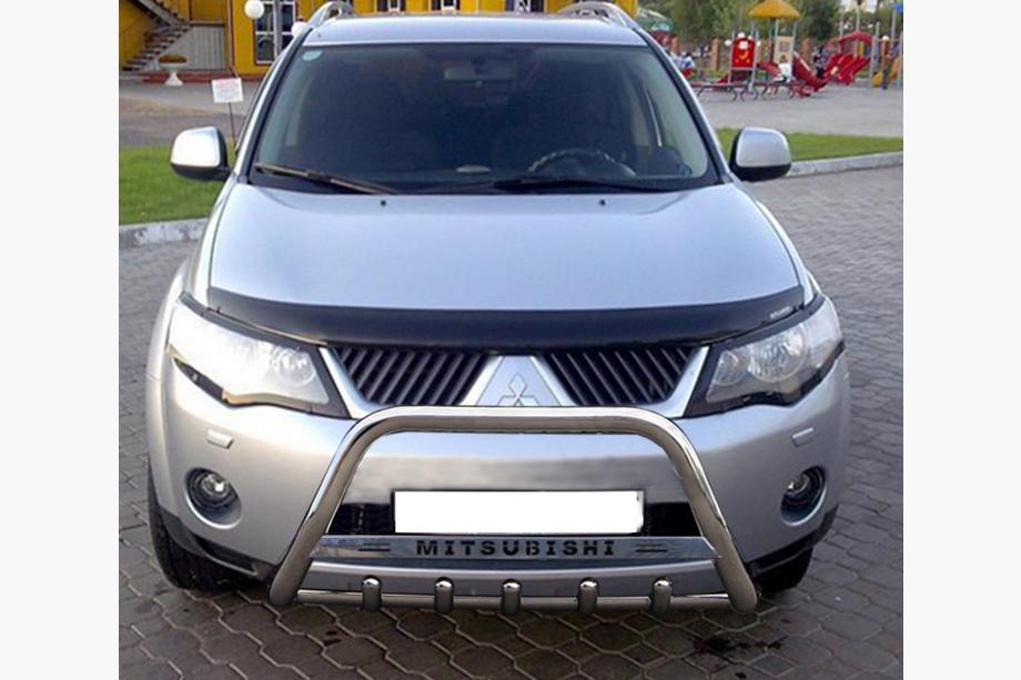 Mitsubishi Outlander 2006-2012 Defensa Delantera WT004 Acero Inoxidable Image