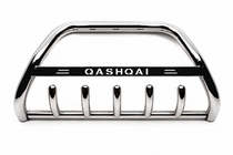Nissan Qashqai 2007-2010 Defensa Delantera WT004 Acero Inoxidable foto 2