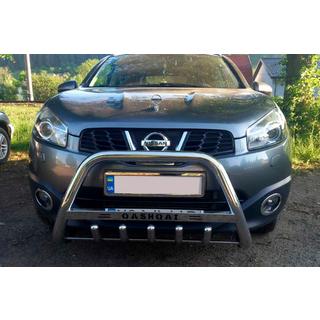 Defensa Delantera WT004 Acero Inoxidable Nissan Qashqai 2010-2014 foto 1