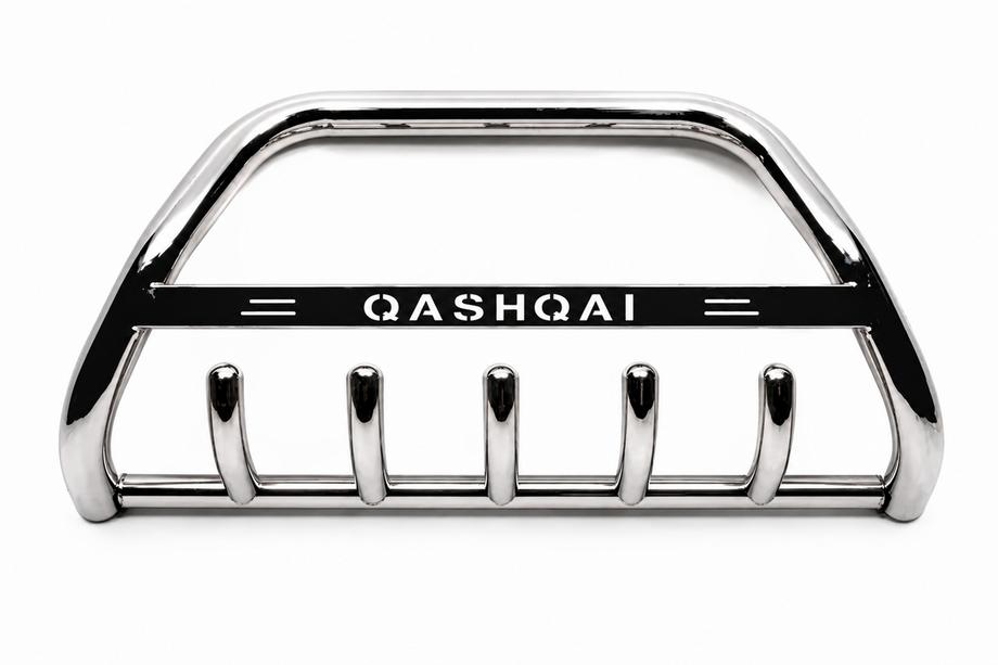Nissan Qashqai 2014-2021 Defensa Delantera WT004 Acero Inoxidable Image