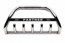 Peugeot Partner 1996-2008 Defensa Delantera WT004 Acero Inoxidable foto 2