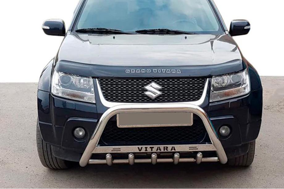 Suzuki Grand Vitara 2005-2017 Defensa Delantera WT004 Acero Inoxidable Image