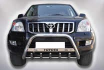 Toyota Land Cruiser Prado 120 2002-2009 Defensa Delantera WT004 Acero Inoxidable foto 1