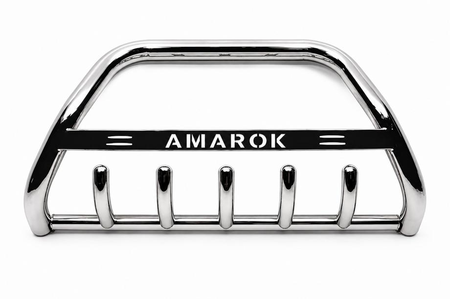 Volkswagen Amarok 2010-2022 Defensa Delantera WT004 Acero Inoxidable Image