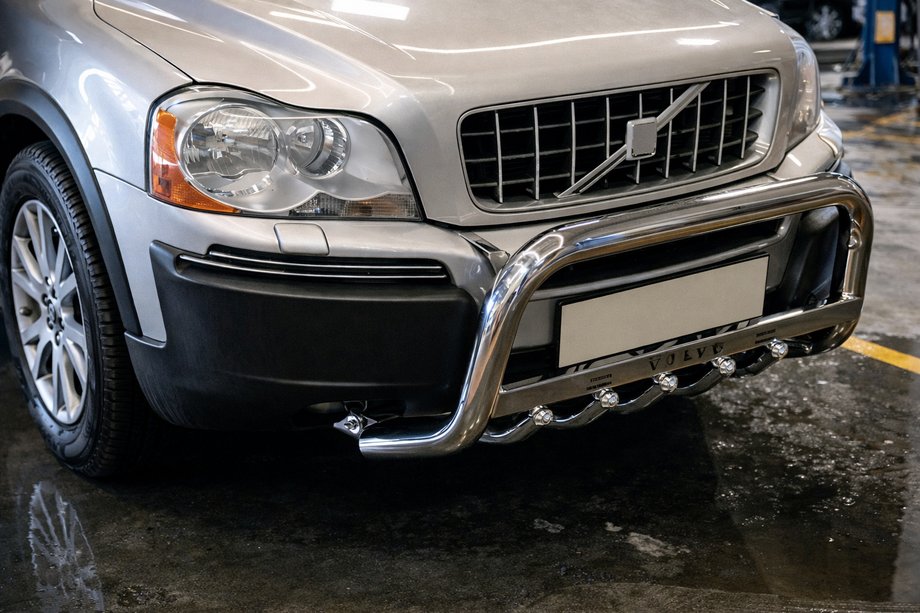 Volvo XC90 2002-2014 Defensa Delantera WT004 Acero Inoxidable Foto 5