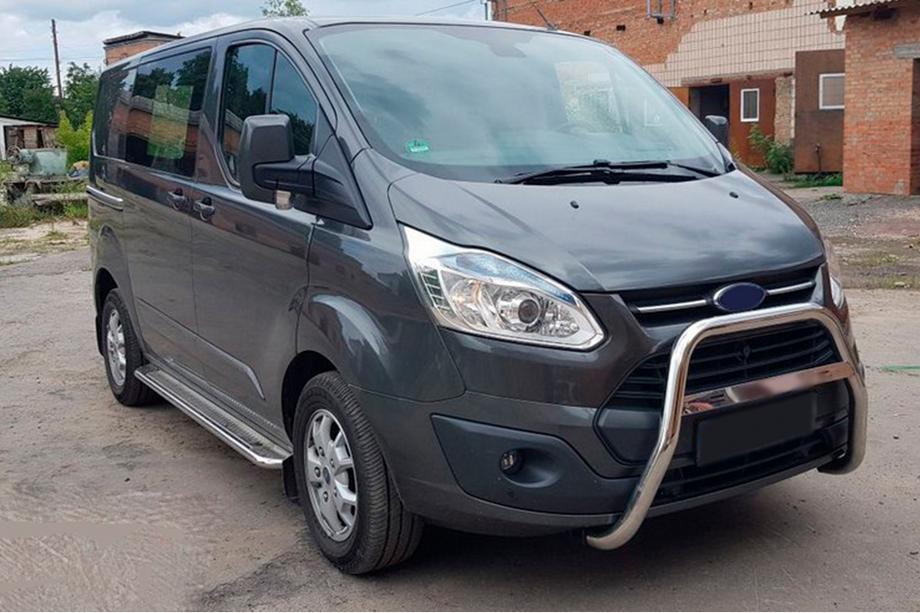 Ford Custom 2013-2022 Defensa Delantera WT006 (Acero Inoxidable) Image