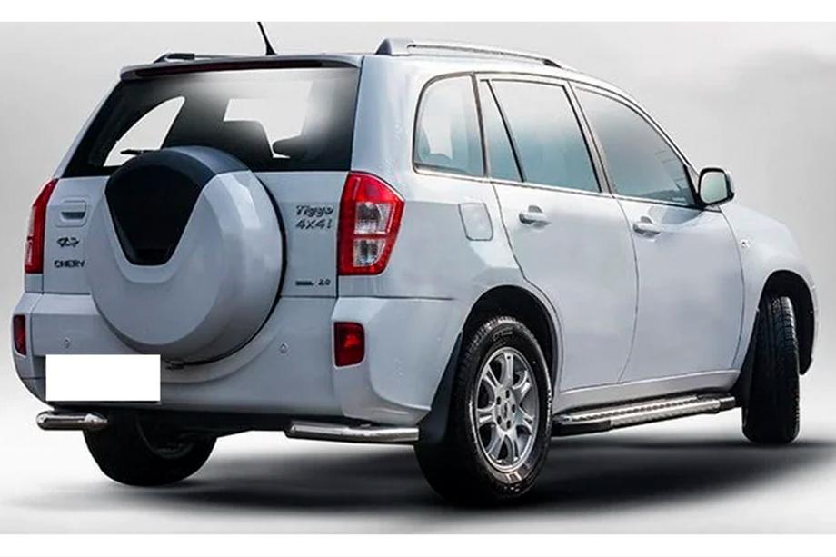 Chery Tiggo 3 2005- Esquinas traseras AK003 (2 uds., acero inoxidable) Image