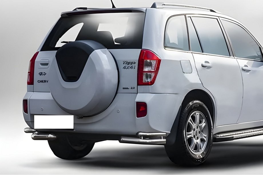 Chery Tiggo 3 2005- Esquinas traseras dobles AK003-double (2 uds., acero inoxidable) Image