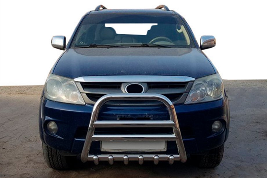 Toyota Fortuner 2006-2015 Defensa Delantera F12-11 Acero Inoxidable Foto 1