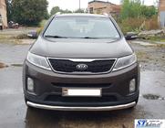 Kia Sorento II XM 2009-2014 Defensa Delantera ST008 (2013-2015, Acero Inoxidable) foto 3