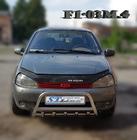 Lada Kalina 2004-2011 Defensa delantera WT003 (60 mm, acero inoxidable) foto 2
