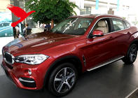BMW X6 F16 2014-2019 Rieles de techo integrados cromados OEM (Aluminio, instalacion con adhesivo) foto 2