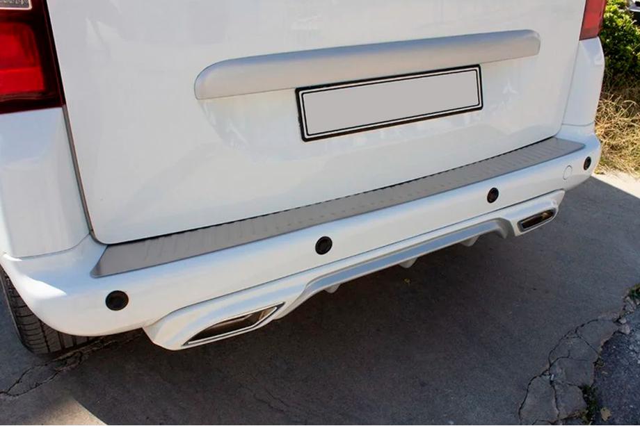 Citroen Berlingo 2008-2018 Protector de parachoques trasero Omsa Line (acero inoxidable) Foto 5