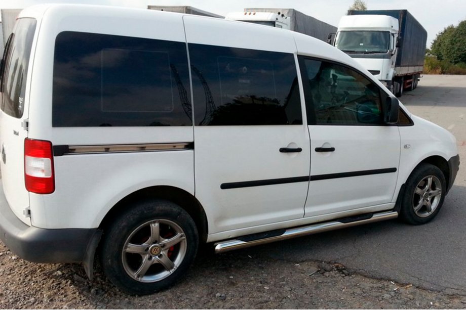 Volkswagen Caddy 2015-2020 Barras Laterales BB002 (2 uds, acero inoxidable) Image