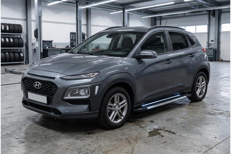 Hyundai Kona 2017-2023 Estribos Laterales RedLine V1 (2 uds., Aluminio) Image