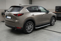 Mazda CX-5 2017–2025 Estribos Laterales Tayga Grey (2 uds., Aluminio) foto 1