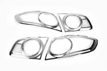 Hyundai Santa Fe 2 2006-2012 Cubiertas cromadas para pilotos traseros (2 uds., plástico) foto 2