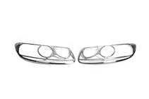 Hyundai Santa Fe 2 2006-2012 Cubiertas de Faros Cromadas (2006-2010, 2 uds, plastico) foto 1