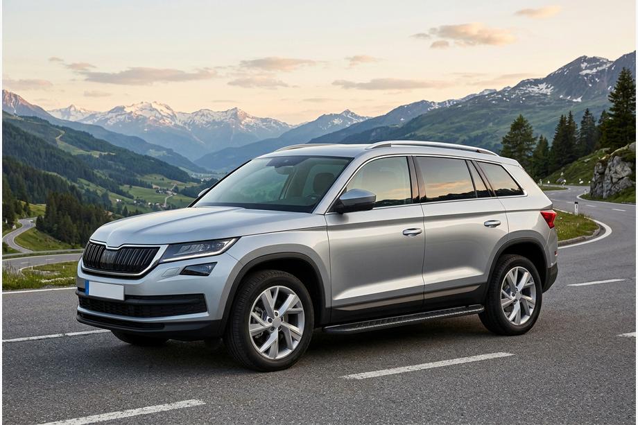Skoda Kodiaq 2016-2023 Estribos Laterales Bosphore Black (2 uds., Aluminio) Image