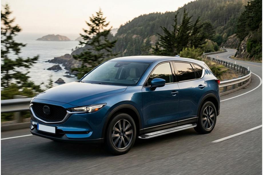 Mazda CX-5 2017–2025 Estribos Laterales Maydos V2 (2 uds., Aluminio y Acero Inoxidable) Image