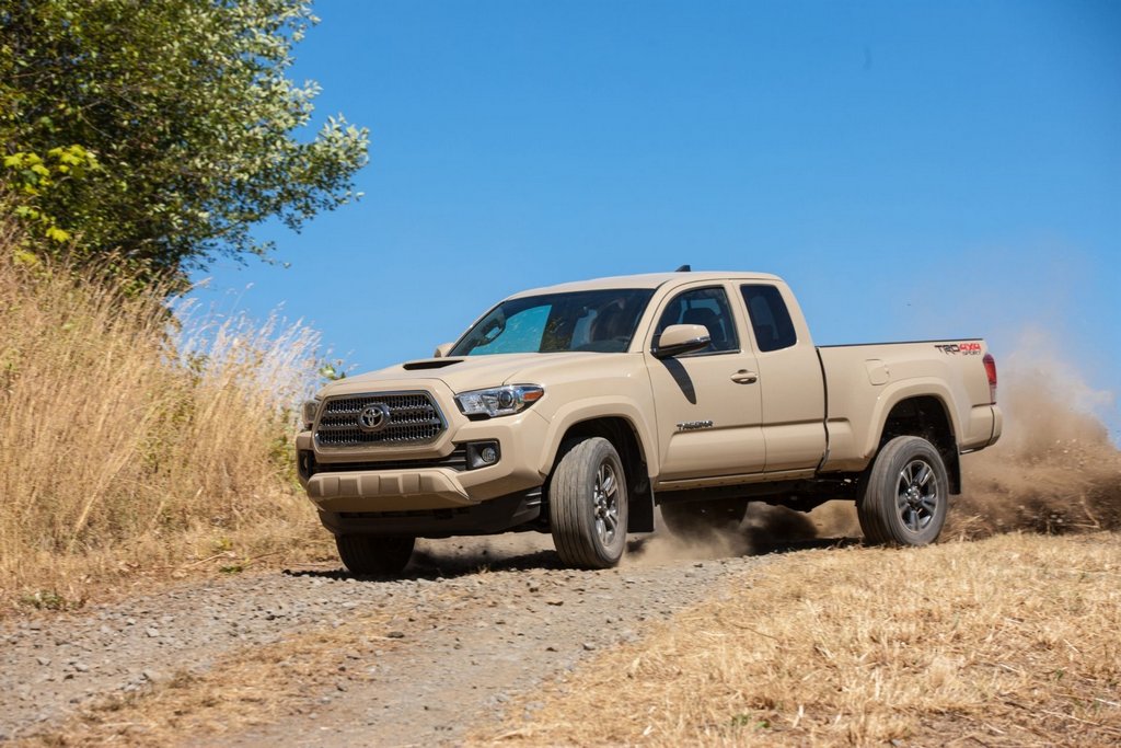 La tercera generación de una camioneta Toyota Tacoma
