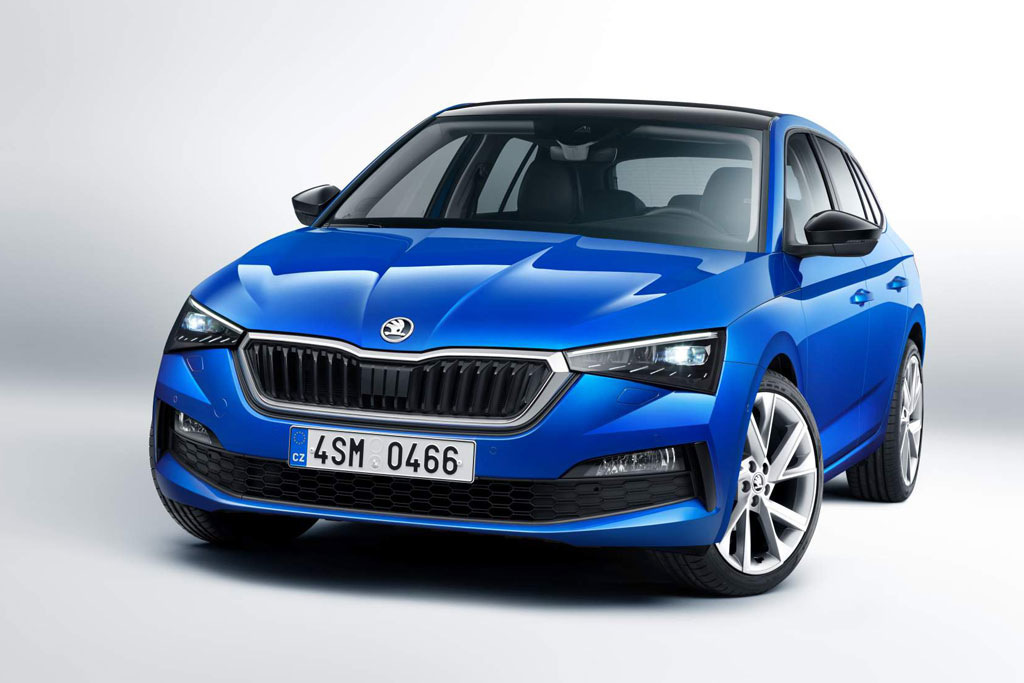 El nuevo hatchback de Skoda Scala en la gama de modelos de la compañía