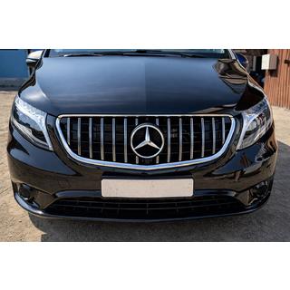 Parrilla Delantera GT Panamericana Cromo (2014-2023 para Vito W447) Mercedes Vito/V-class W447 2014- foto 1