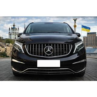 Parrilla Delantera GT Panamericana Cromo (2014-2019 para V-Class) Mercedes Vito/V-class W447 2014- foto 1
