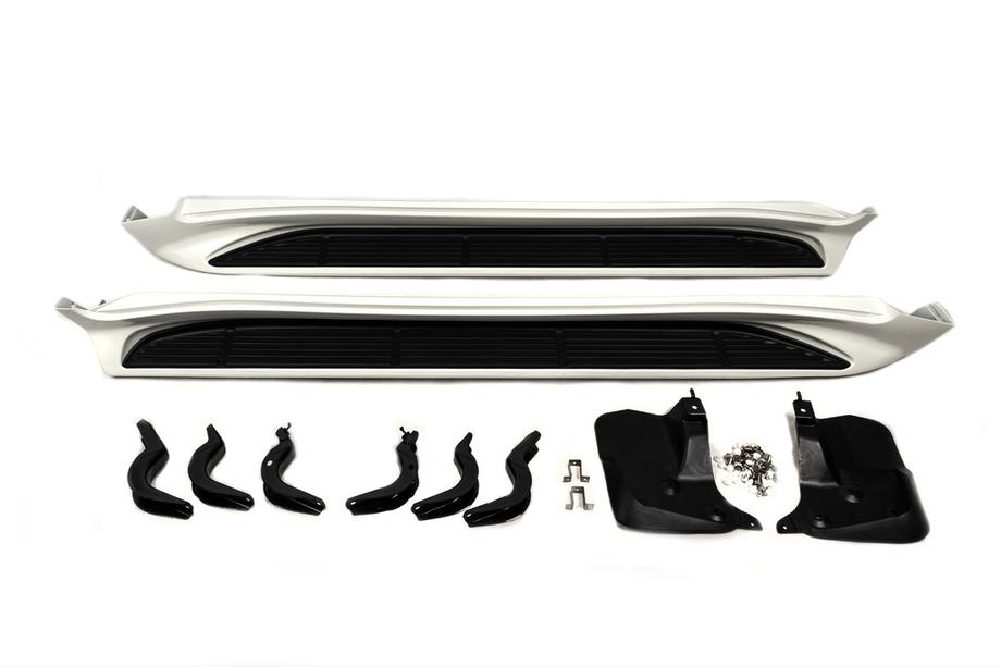 Toyota Land Cruiser 200 2007-2021 Estribos Laterales (2015-2021) Blanco Foto 3