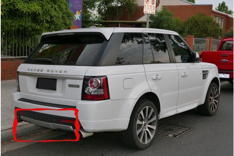 Range Rover Sport 2005-2013 Aplique trasero (3 piezas) Image