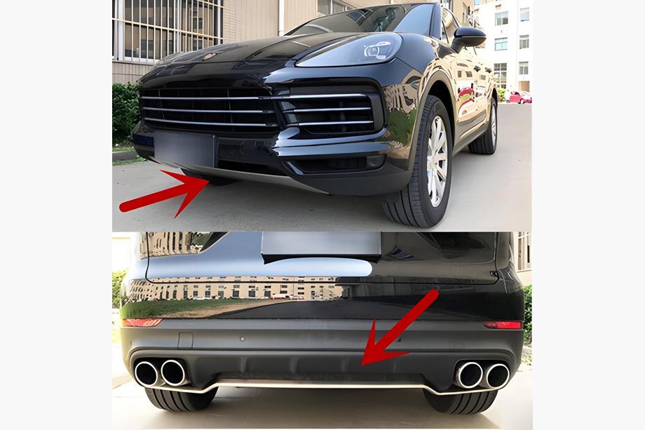 Porsche Cayenne 2018- Extensiones de Parachoques Delantero y Trasero Image
